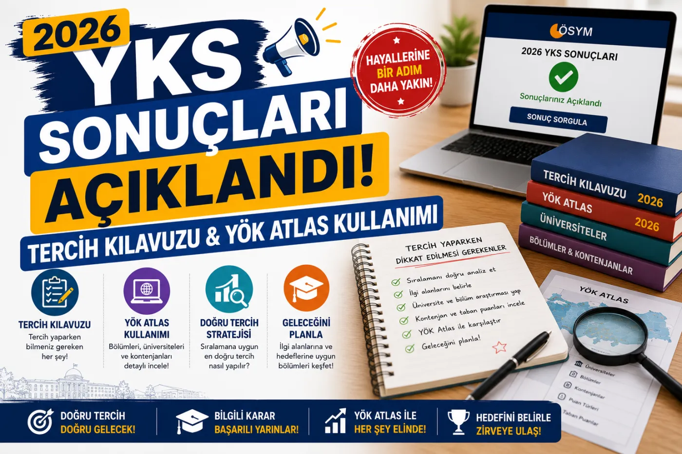 2026 YKS Sonuçları Açıklandı! YÖK Atlas ile Tercih Listesi Nasıl Hazırlanır?