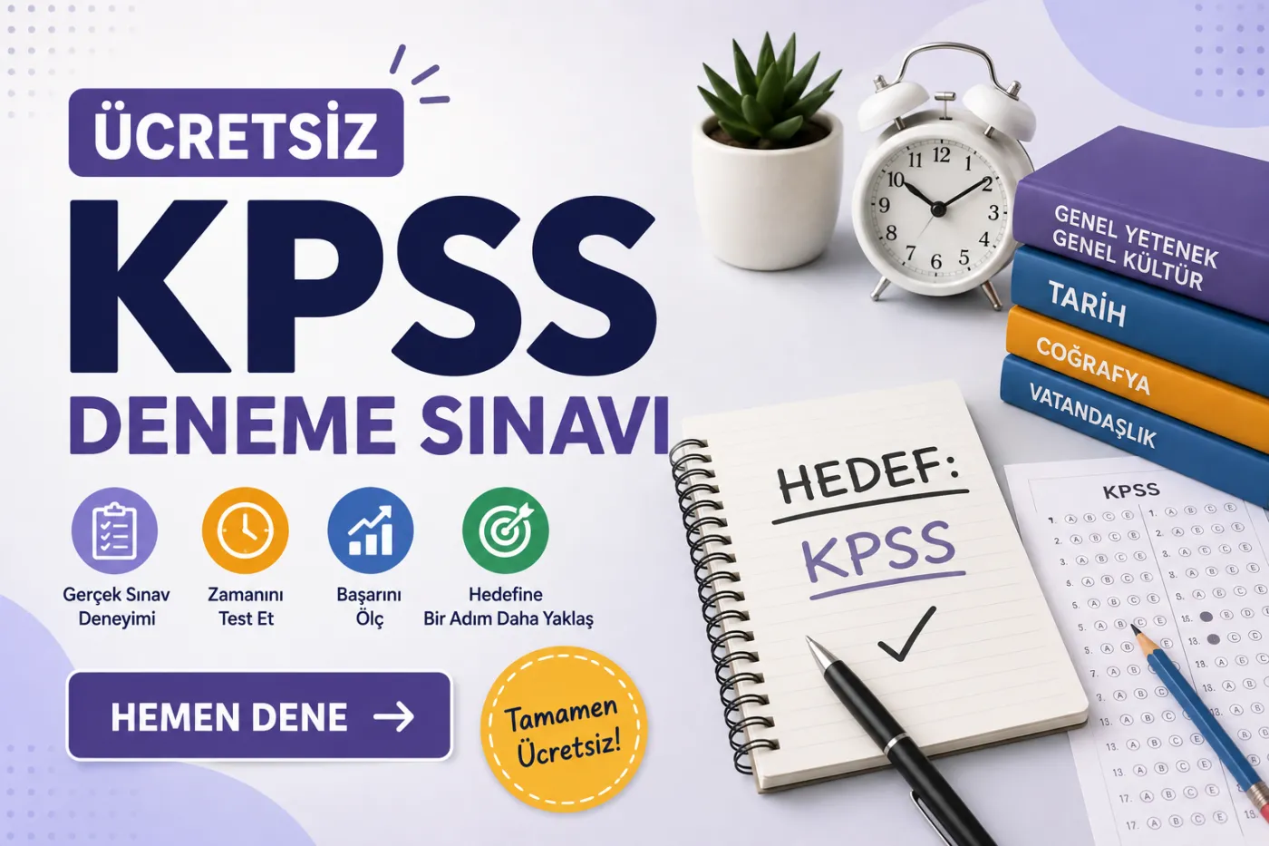 Ücretsiz KPSS Deneme Sınavı