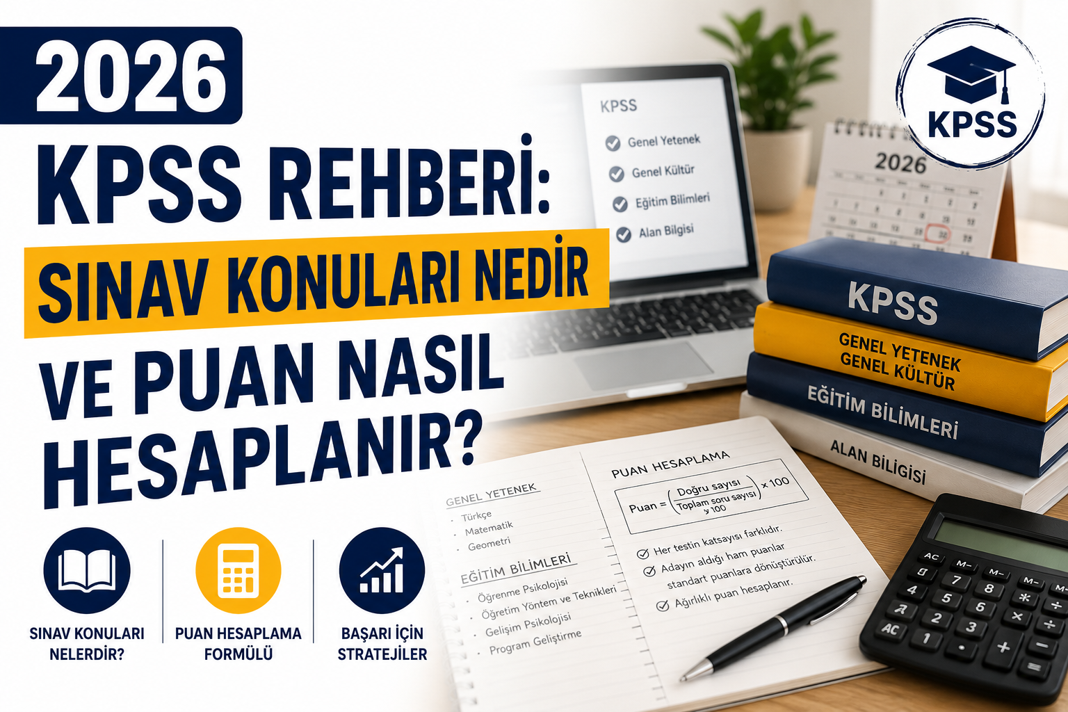 2026 KPSS Rehberi: Sınav Konuları Nedir ve Puan Nasıl Hesaplanır?