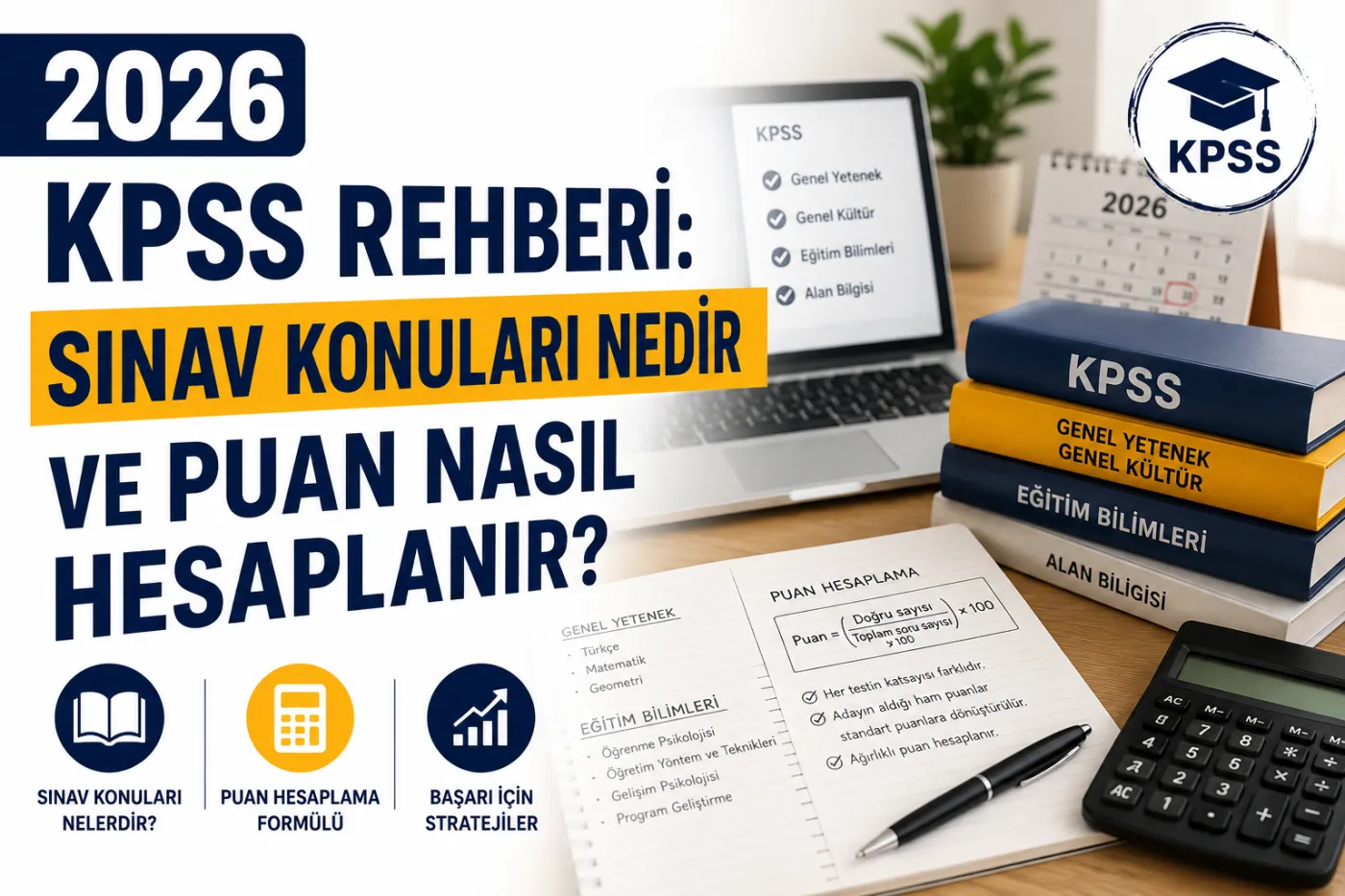 2026 KPSS Rehberi: Sınav Konuları Nedir ve Puan Nasıl Hesaplanır?