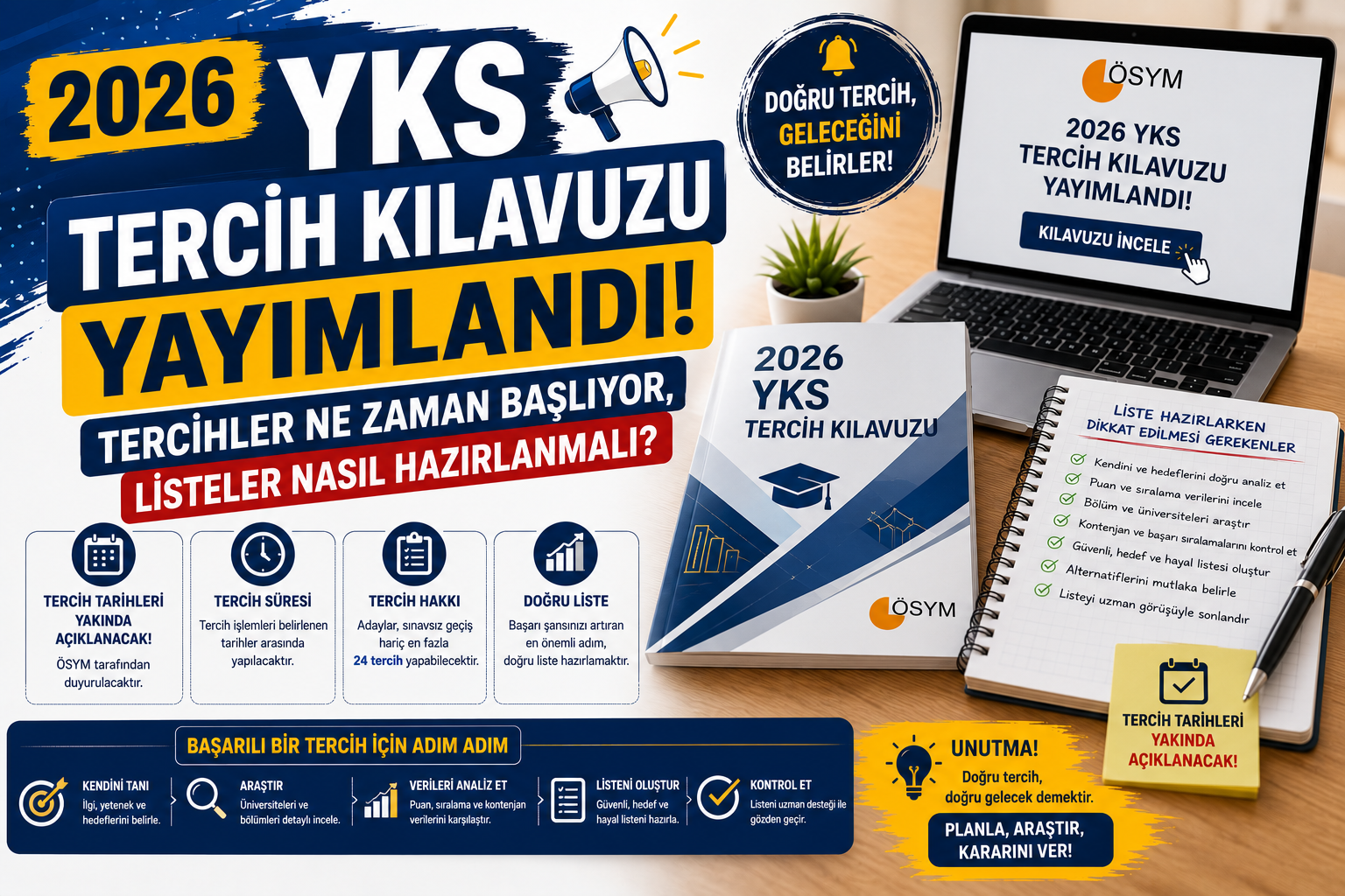 2026 YKS Tercih Kılavuzu Yayımlandı! Tercihler Ne Zaman Başlıyor, Listeler Nasıl Hazırlanmalı?