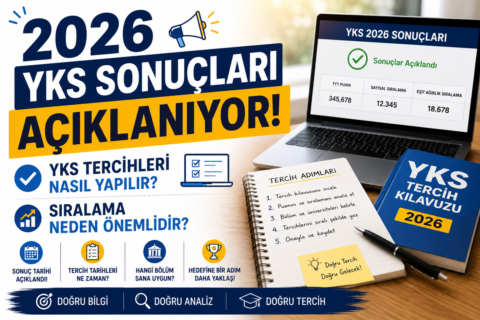 2026 YKS Sonuçları Açıklanıyor! YKS Tercihleri Nasıl Yapılır, Sıralama Neden Önemlidir?