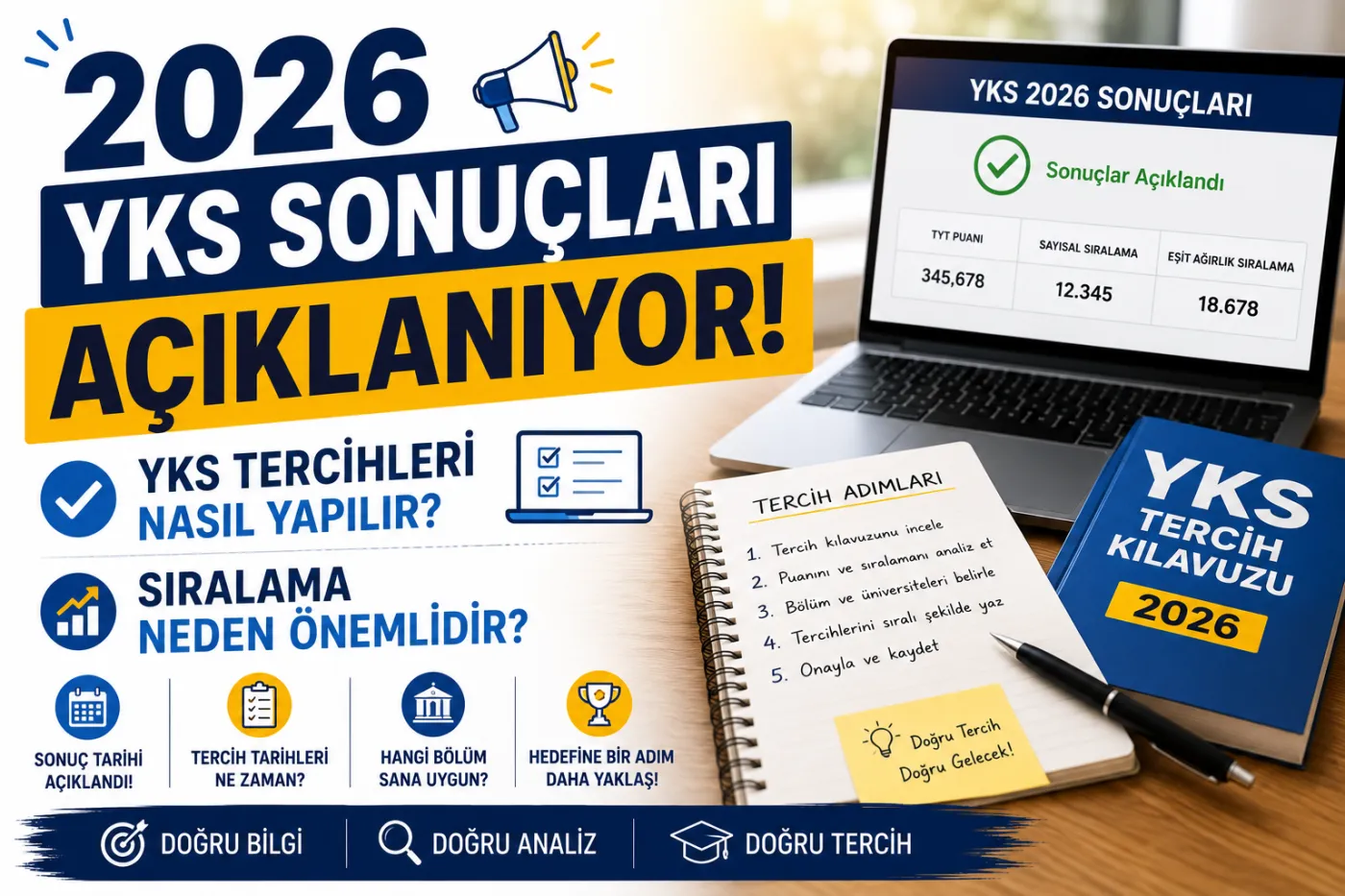 2026 YKS Sonuçları Açıklanıyor! YKS Tercihleri Nasıl Yapılır, Sıralama Neden Önemlidir?