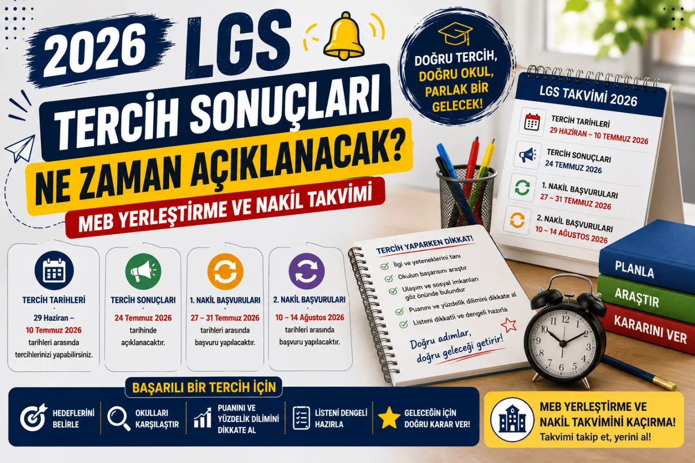 2026 LGS Tercih Sonuçları Açıklandı — Kayıt ve Nakil Süreci