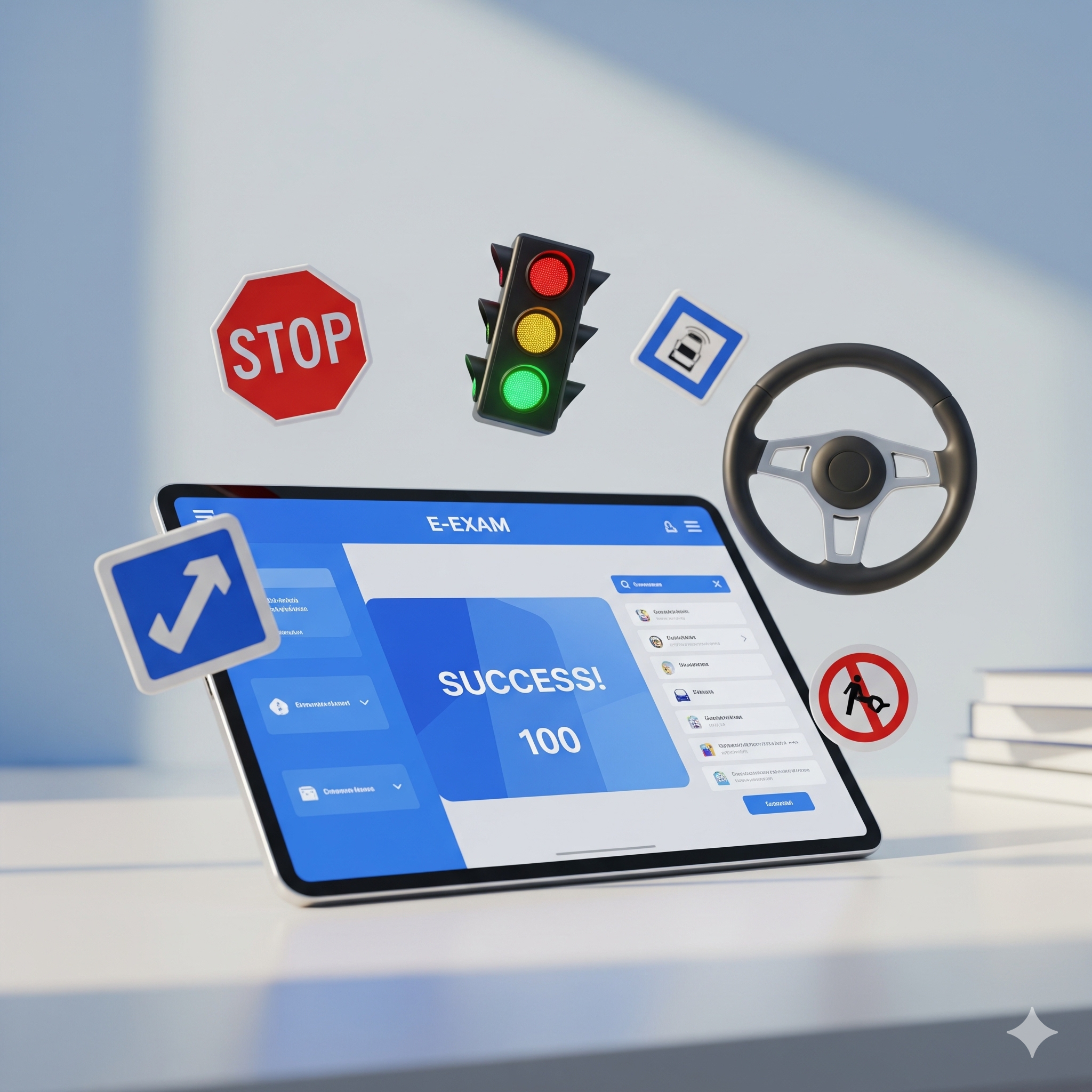 2026 Ehliyet Sınavı: Yeni Nesil Görsel ve Animasyonlu Sorularla Hazırlık Denemesi - Online Deneme Sınavı Görseli